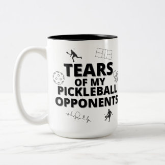 Tears Of My Pickleball Opponents Two-Tone Coffee Mug