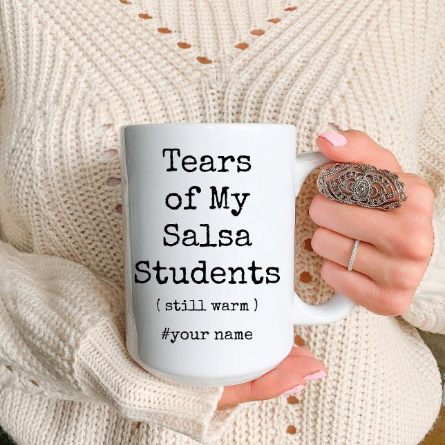 Tears of My Salsa Dance Students Still Warm Funny Two-Tone Coffee Mug (Tears of My Salsa Dance Students Still Warm Funny Two-Tone Coffee Mug)