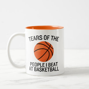 Tears of the People I Beat at Basketball Funny  Two-Tone Coffee Mug