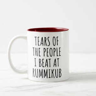 Tears of the People I Beat at Rummikub Two-Tone Coffee Mug