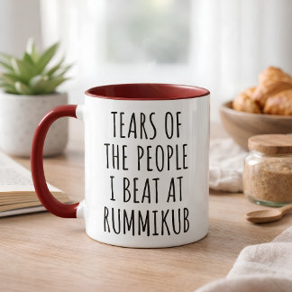 Tears of the People I Beat at Rummikub Two-Tone Coffee Mug