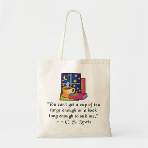Teas & Books Budget Tote, 5 colours Tote Bag