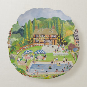 Tea's Ready Round Pillow