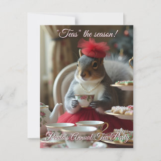 "Teas" the Season Invitation Postcard