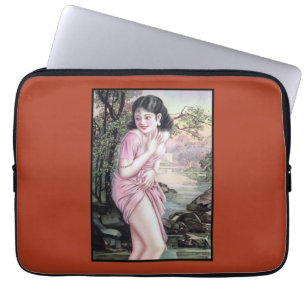 Tease in Stream Oasis by Shanghai China Girl Laptop Sleeve