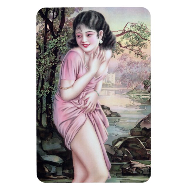 Tease in Stream Oasis by Shanghai China Girl Magnet (Vertical)