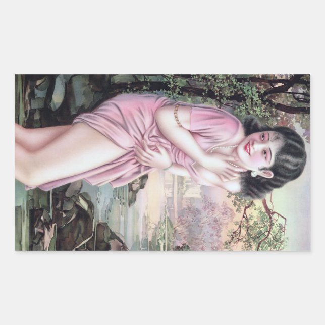 Tease in Stream Oasis by Shanghai China Girl Sticker (Front)