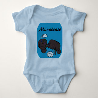 Teasing Manatees Baby Bodysuit