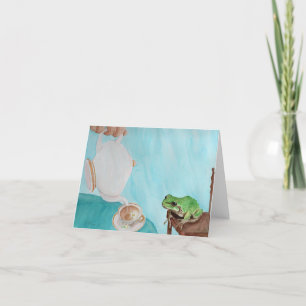 Teatime avec Frederick : Carte de voeux 4"x5.6"