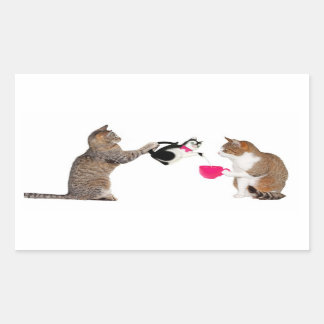 Teatime for kitty cats sticker
