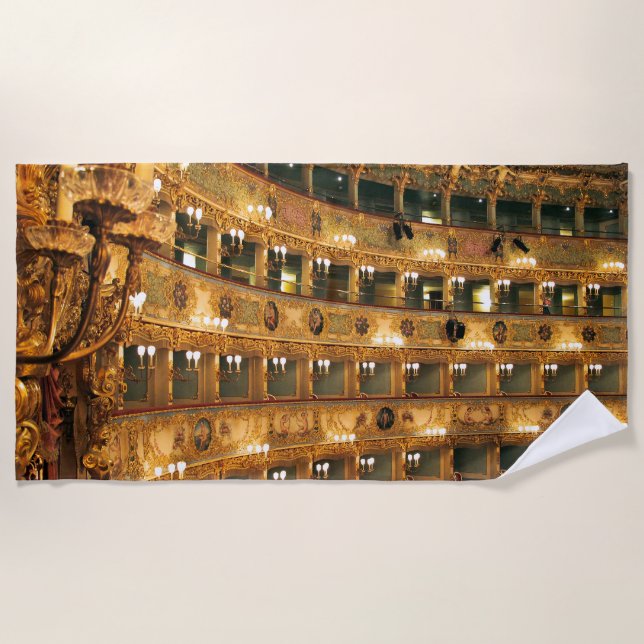 TEATRO LA FENICE Beach Towel (Front)