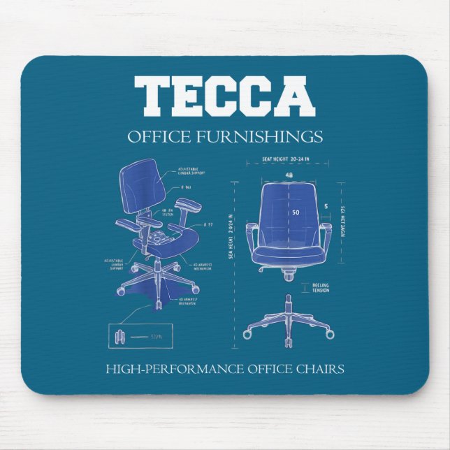 Tecca Office Furnishings - High Performance Chairs Mouse Pad (Front)