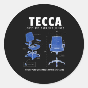 Tecca Office Furnishings - High Performance Office Classic Round Sticker