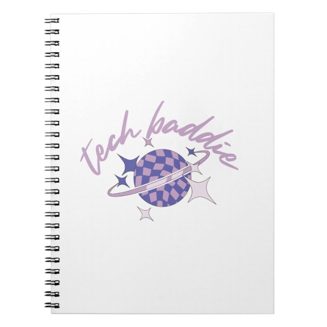 Tech Baddie (Variation 2) Carnet Spiral (Devant)