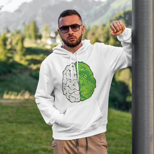 Tech Brain Circuitry Motherboard Logic Computer Hoodie