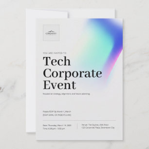 Tech Business corporate Event Meeting Invitation