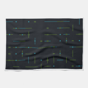 Tech Circuit Board Seamless Pattern Kitchen Towel