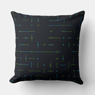 Tech Circuit Board Seamless Pattern Throw Pillow
