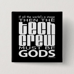 Tech Crew Gods 2 Inch Square Button