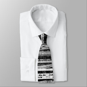 Tech Decay - Black, White and Grey Tie