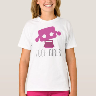 Tech Girls T-shirt with Purple Dot (Girls)
