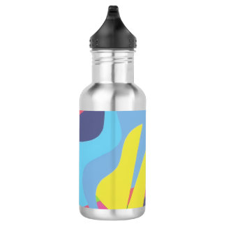 Tech Grid Abstract Stainless Water Bottle