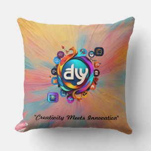 "Tech-Infused Creative Solutions" Throw Pillow