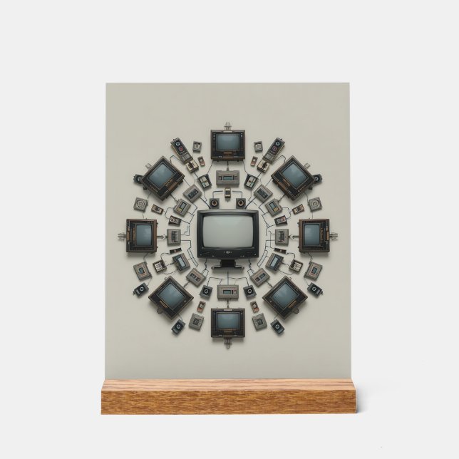 Tech Mandala: A Fusion of Eras (Recto)