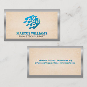 Tech Microchip Border Business Card