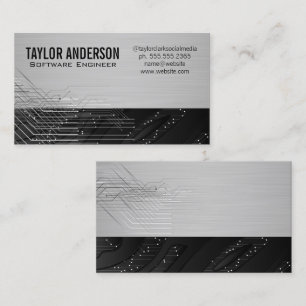 Tech Modular Nodes Circuitry Business Card