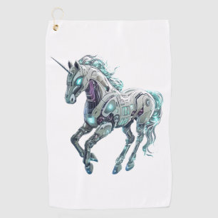 Tech Robot Unicorn Golf Towel
