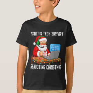 Tech Santa's Support Rebooting Magic T-Shirt