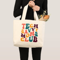 Tech Savvy Moms Club Souvenir Retro Style Groovy