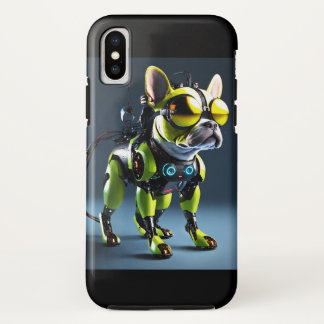 Tech-Savvy Robotic Dog Print  iPhone XS Case