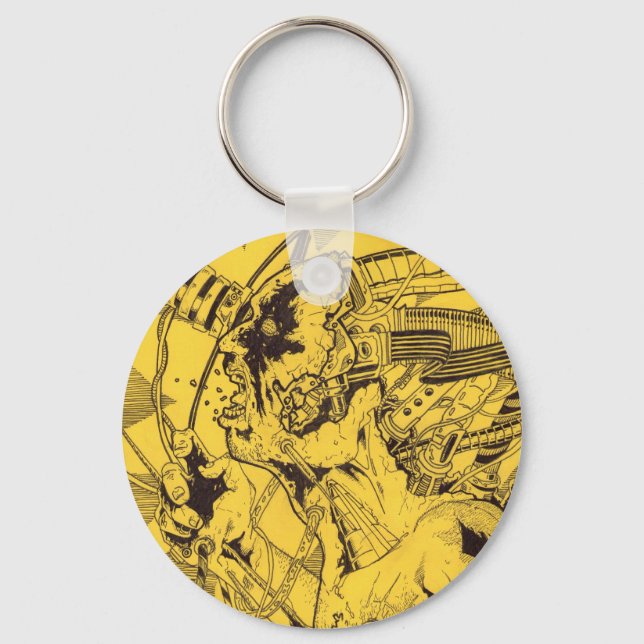 tech scream keychain (Front)