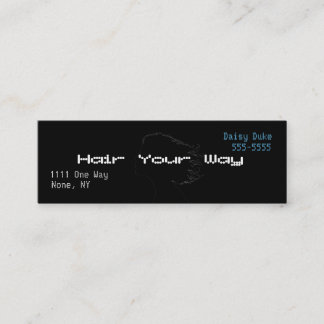 tech style mini business card
