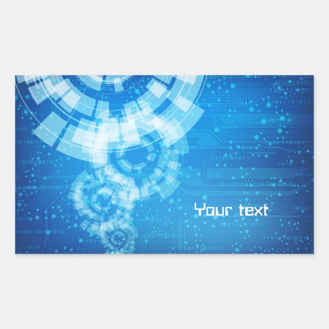 tech style sticker (Front)