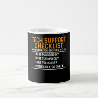 Tech Support Computer Geek Funny Techie Gift Idea
