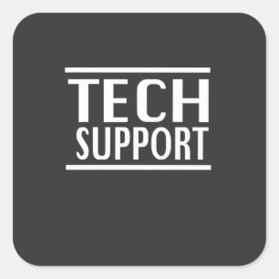 Tech Support Doge Goverment Trump Humour Square Sticker