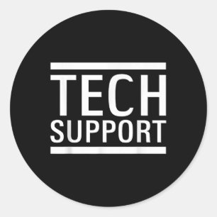 Tech Support Elon Doge  Classic Round Sticker