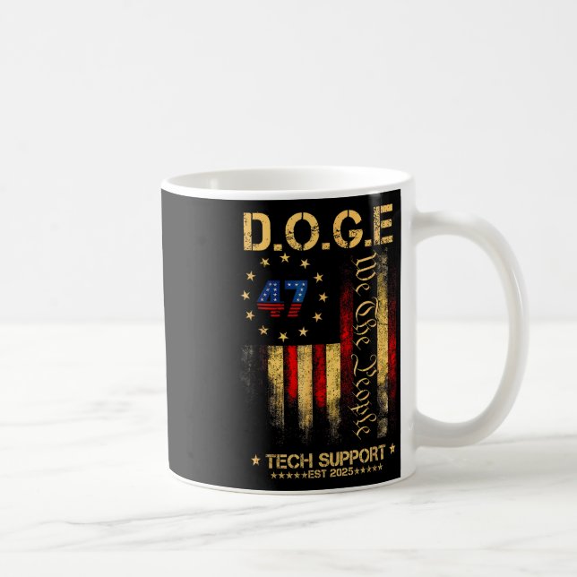 Tech Support Elon Doge  Coffee Mug (Right)