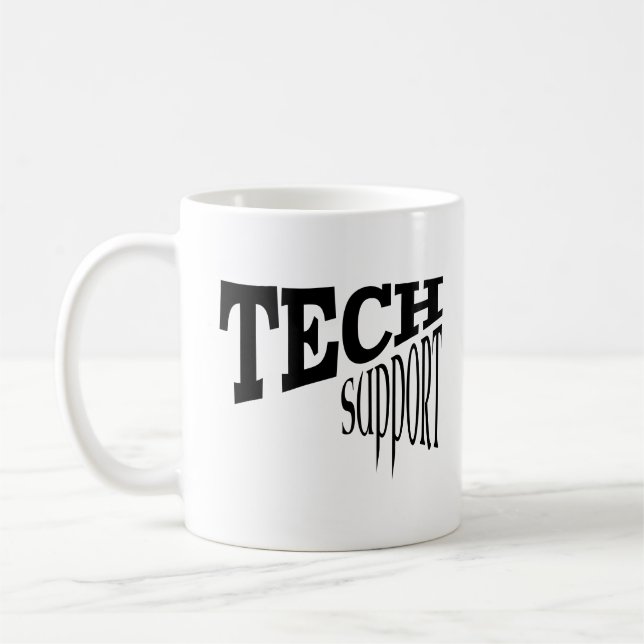 Tech Support IT Guy Computer Software Developer Coffee Mug (Left)