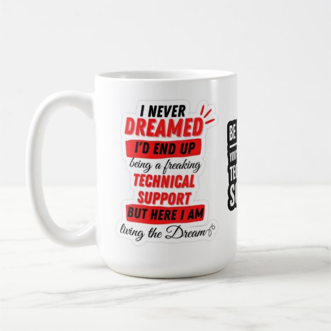 Tech support Mok Coffee Mug (Left)