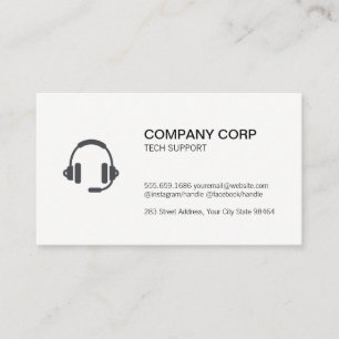 Tech Support Phone Service Appointment Card