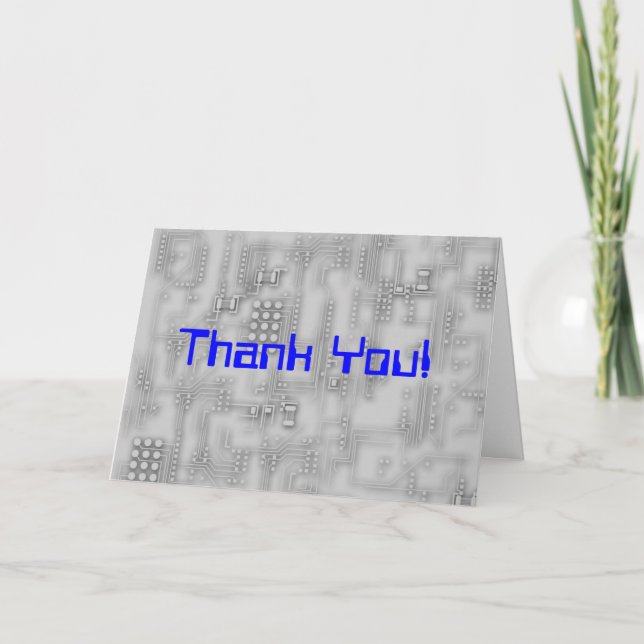 Tech Support Thank You! Thank You Card (Front)