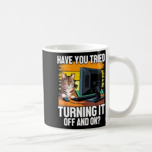 Tech Suprt Humor I Cat Engineer Computer It Guy Coffee Mug