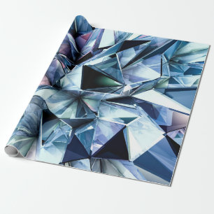 Tech tech triangle crystal background. wrapping paper
