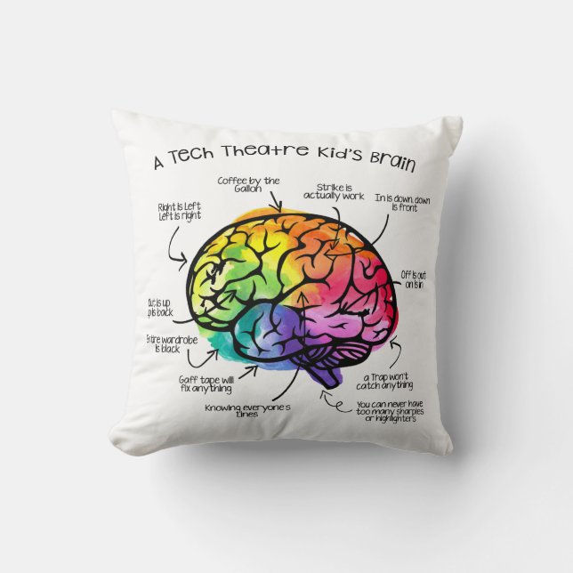 Tech Theatre Lover Pillow (Front)