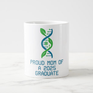 Tech & Triumph: Proud Biotechnology Grad Mom 2025 Large Coffee Mug
