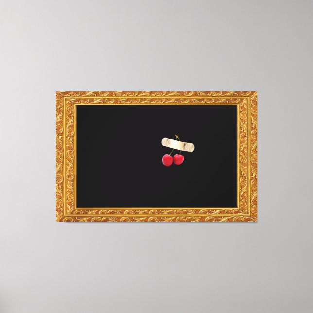 Têches collées dans la toile de tableau Imprimer (Recto)